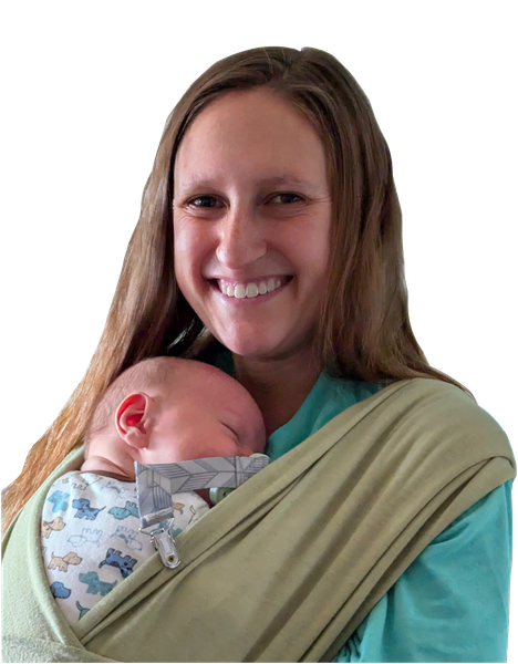 Photo of me holding my youngest child